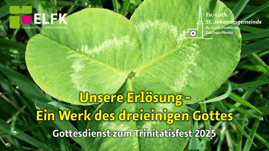 Dreiblättriges Kleeblatt mit einer Herzmaßerung