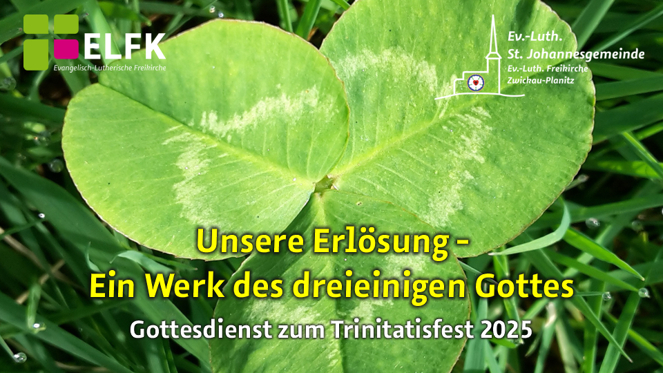 Dreiblättriges Kleeblatt mit einer Herzmaßerung