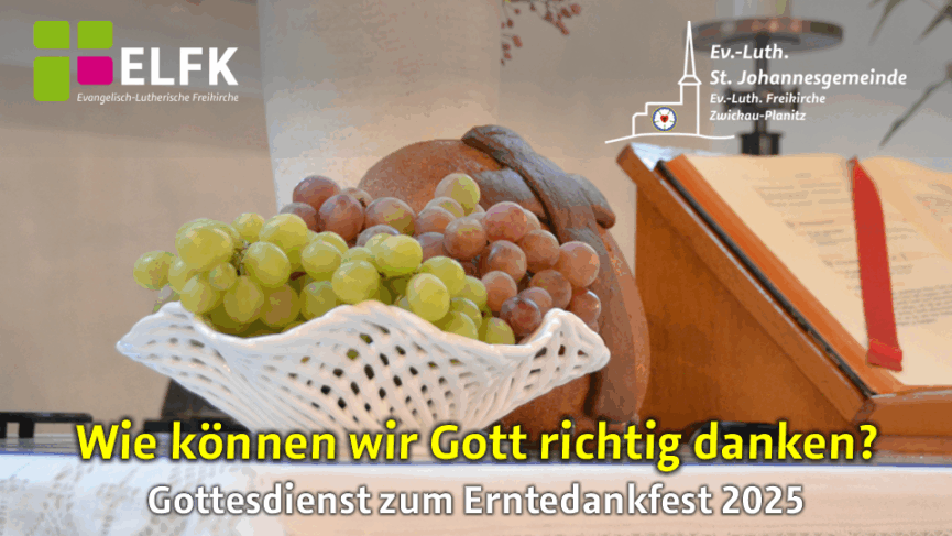 Erntedankaltar - Schale mit Weintrauben und Schaubrot