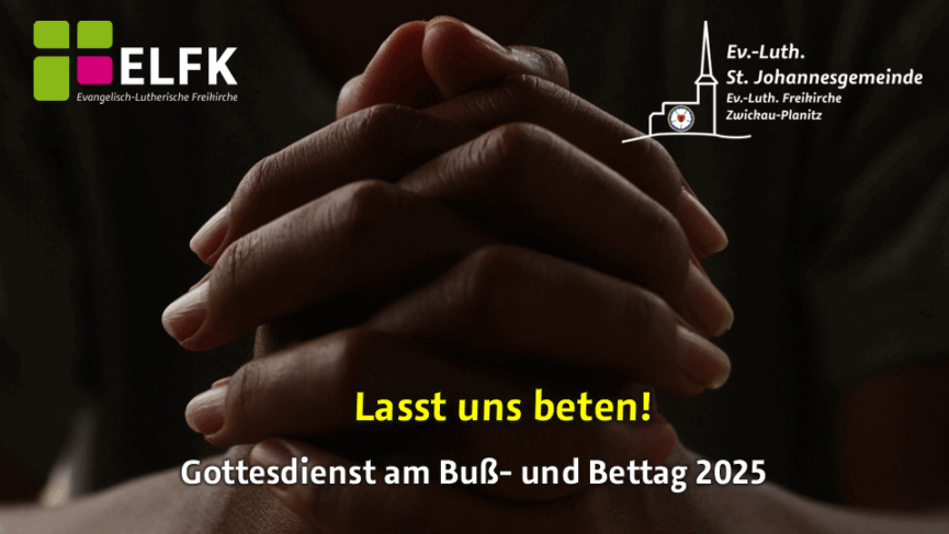 Zum Gebet gefaltete Hände.